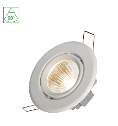 Applique murale LED 6W - IP20, 4000K, blanc, carré
