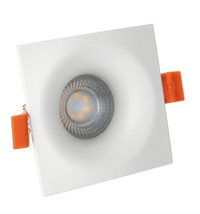 Spot encastrable Fiale V GU10 - Carré, blanc, IP20, sans source lumineuse