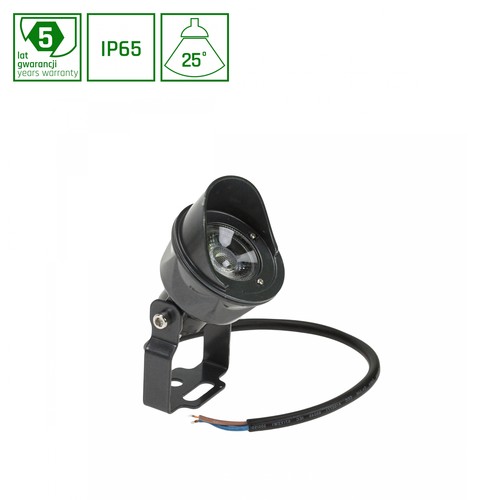 FLORI Spot 5W - 25°, 24V, Blanc Chaud, IP65