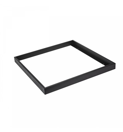 Cadre de montage en saillie 60x60 pour panneau LED, noir - 600x600x50 mm, aluminium
