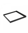 Cadre de montage en saillie 60x60 pour panneau LED, noir - 600x600x50 mm, aluminium
