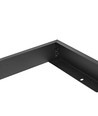 60x60 påbyggnadsram för LED panel, svart - 600x600x50 mm, aluminium