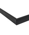 Cadre de montage en saillie 60x60 pour panneau LED, noir - 600x600x50 mm, aluminium