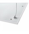 Suspension par câble pour dalles LED 60x60 et 30x120 - Set de 4, 100cm, argent