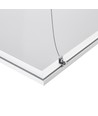 Suspension par câble pour dalles LED 60x60 et 30x120 - Set de 4, 100cm, argent