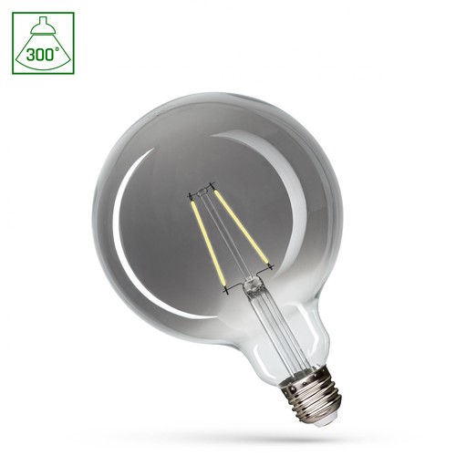 E27 4,5W LED globelampa - G125, 4000K, 320lm, 300° ljusspridning