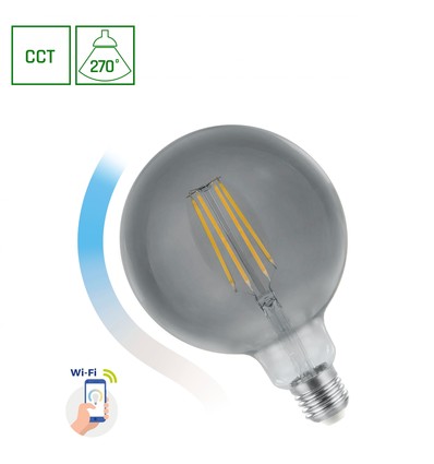 E27 4,9W LED globe lamp - G95, grote bolvorm, voor open armaturen