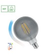 E27 4,9W LED globepære - G95, stor kuleform, til åpne lamper