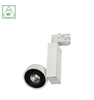 MADARA COB LED 230V 10W - IP20, 45°, Blanc Chaud, Rail, Lumière