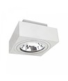 AR111 GU10 opbouwspot, wit - Vierkant, verstelbaar, 14,5 x 14,5 x 8,5 cm, zonder lichtbron