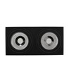 Double spot en saillie Mirora AR111 X2 - Noir, rectangulaire, orientable, pour 2x GU10, 29,3 x 14,5 cm