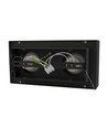 Double spot en saillie Mirora AR111 X2 - Noir, rectangulaire, orientable, pour 2x GU10, 29,3 x 14,5 cm