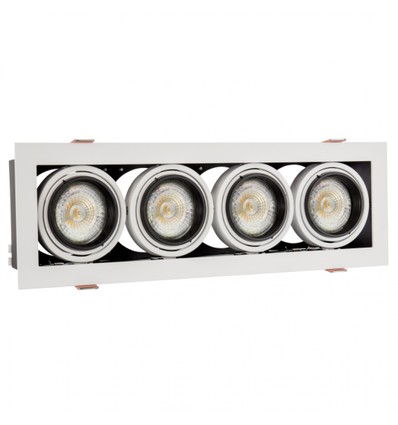 Spot mural/plafonnier GU10 - Blanc, sans source lumineuse