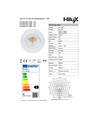 HiluX D3 Tilt360 LED indbygningsspot RA97 - 2700K, Sort