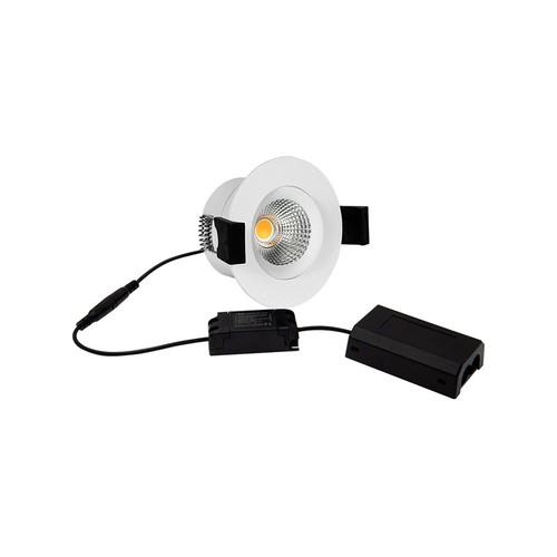 D8 Tilt360 Full Spectrum LED indbygningsspot RA97 - 2700K, Hvid