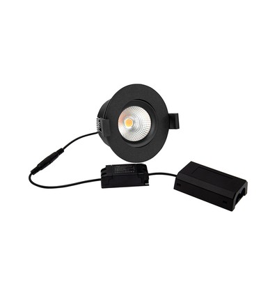 D8 Tilt360 Full Spectrum LED indbygningsspot RA97 - 2700K, Sort