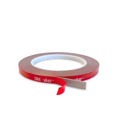 Ruban adhésif double-face 3M VHB - 8 mm de large, rouleau de 5 m