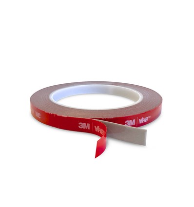 Ruban adhésif double-face 3M VHB - 10 mm de large, rouleau de 5 m