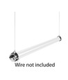 120cm 38W Dura69 LED armatur, gennemfortrådet - IP69, 150+lm/W, IK08