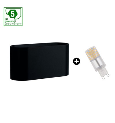 Kit : Lampe Squalla G9 + ampoule LED 4W - 6000K (Blanc froid)