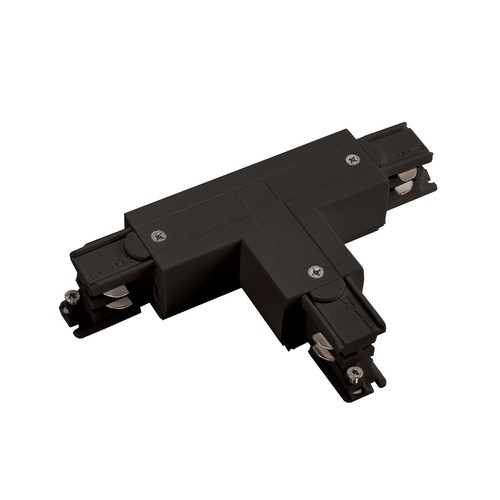 T-connector voor 3-fase rails - T2, Rechts, zwart, Spectrum