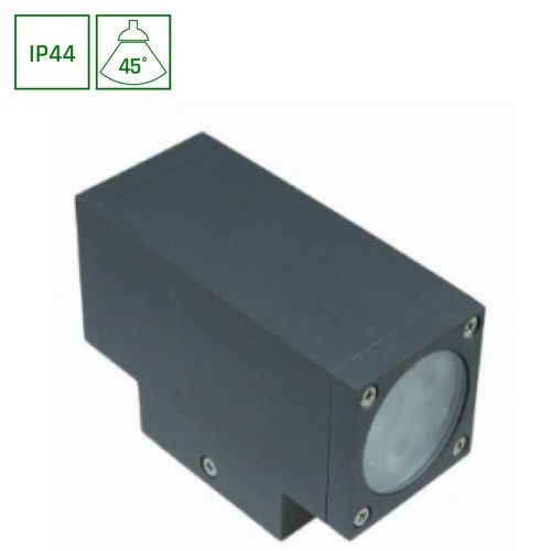 6W TORRE vägglampa - IP44, 400lm, 6000K, kallvit, inkl. ljuskälla