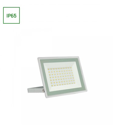 Projecteur LED 50W - IP65, blanc, lampe de travail, blanc chaud, 18x14x2.7cm