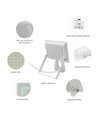 50W Noctis Lux 3 LED projektør med sensor - 4000K, IP44, hvid, udendørs