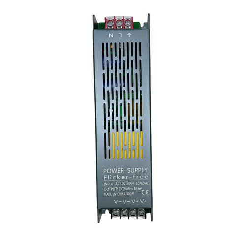 400W / 24V DC voeding - 16.6A, IP20, Flicker free