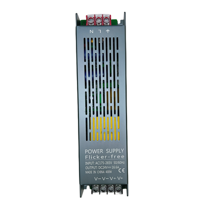 400W / 24V DC voeding - 16.6A, IP20, Flicker free