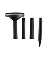Lampe solaire de jardin 1W avec piquet CCT - 3 couleurs, hauteur réglable, IP65, noir