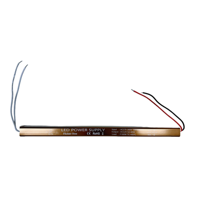 60W / 12V DC strømforsyning - 5A, IP67, Slim modell, flicker free