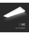 Panneau LED 120x30, 40W - 110lm/W, intégré dans un cadre blanc