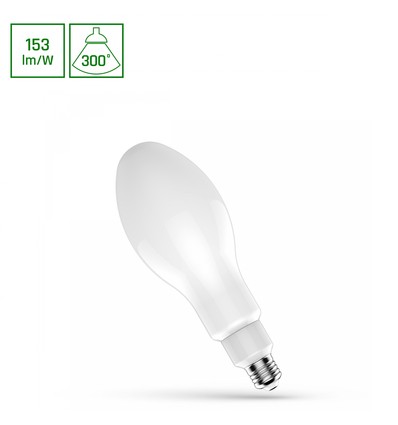 E27 36W LED-lampa - 360°, frostat glas