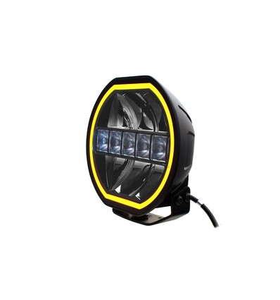 144W 9'' Beam HEXA - Homologué E, phare longue portée LED, feu de position double, phare de travail