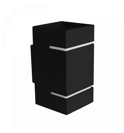 Applique murale Squalla G9 - Lumo, sans source lumineuse, 230V, IP20, 80x150, noir, carrée