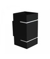 Applique murale Squalla G9 - Lumo, sans source lumineuse, 230V, IP20, 80x150, noir, carrée