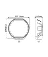 144W 9'' Beam HEXA - Homologué E, phare longue portée LED, feu de position double, phare de travail
