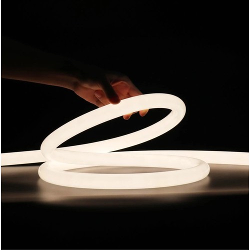 10W par mètre Blanc chaud D15 CLIP-ON Neon Flex LED - 230V, IP67