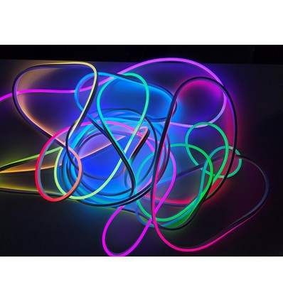 Ruban Neon Flex RGBIC 20m 16W/m - 24V DC, IP20, 96 LED par mètre, 8x16