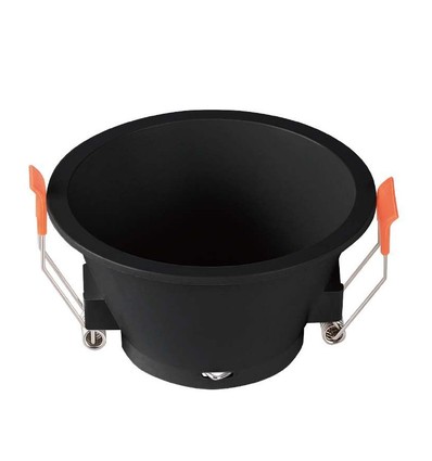 Downlight MR16 ou GU10, anti-éblouissement - Sans source lumineuse, noir, Découpe : Ø8,3 cm, Dimensions : Ø9,3 cm