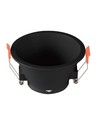 MR16 of GU10 Downlight, anti-verblinding - Zonder lichtbron, zwart, Zaagmaat: Ø8,3 cm, Afmetingen: Ø9,3 cm