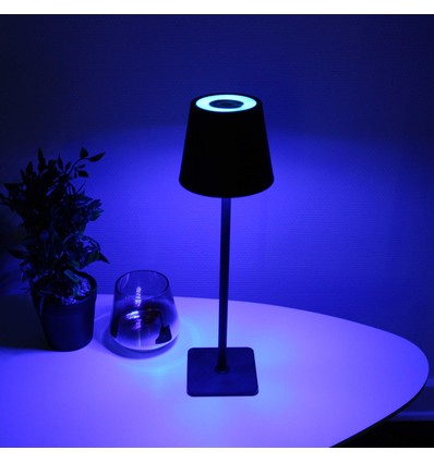 Uppladdningsbar LED bordslampa Inomhus/utomhus - RGB+CCT, touch dimbar, IP54 utomhus bordslampa