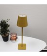 Lampe de table LED rechargeable intérieur/extérieur - Curry / or, tactile dimmable, CCT, IP54 extérieur