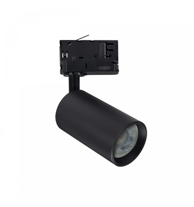 Spot sur rail Spectrum Madara Altro - Noir, GU10, rail 3 phases, sans source lumineuse