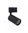 Spot sur rail triphasé GU10 Madara Altro - Noir, sans source lumineuse