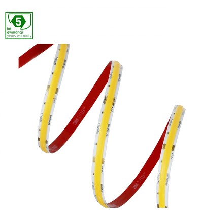 LED Strip 40W/5M COB 24V Kall Vit 1M (Rulle 5M) - Utan Silikon