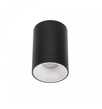 Spot en saillie Chloe GU10 - Noir, cylindrique, IP20, aluminium, sans source lumineuse