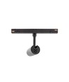 Spot sur rail System Shift 6W Spot S pour 48V - 24 degrés, RA90, noir, 5 ans de garantie
