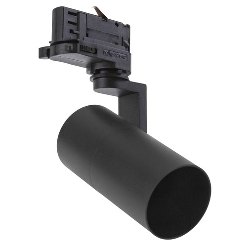 3-faset GU10 MADARA Mini II skinnespot - Sort, 3 kretser, uten lyskilde